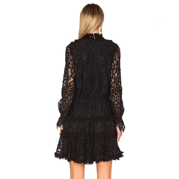 NEW ALEXIS REVOLVE BLACK LACE MINI DRESS - Picture 6 of 8